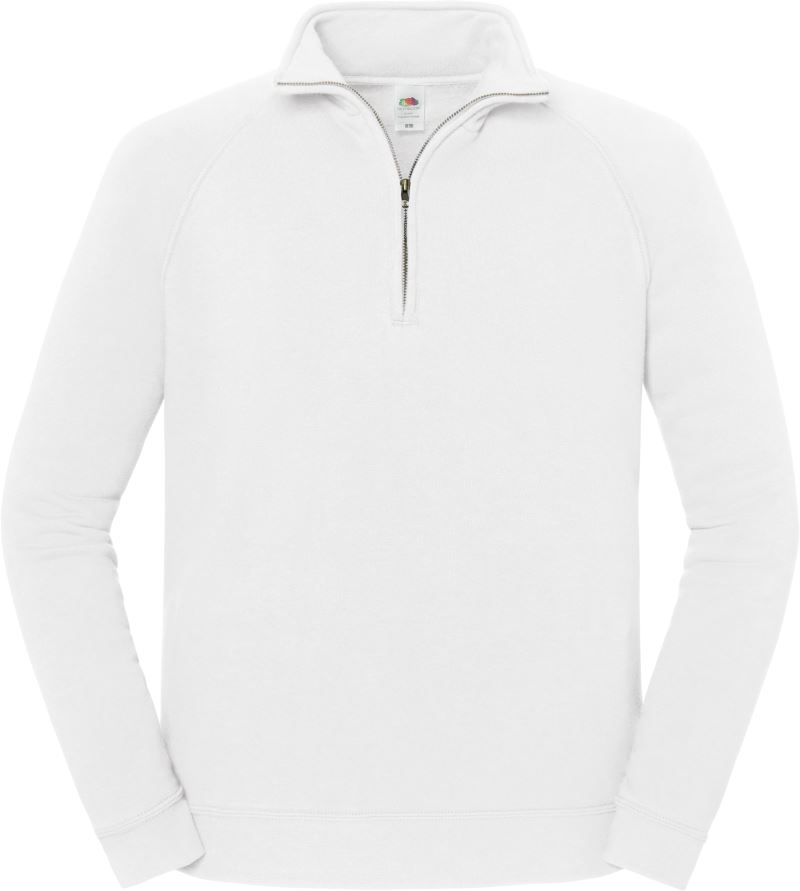 Těžká mikina s 1/4 zipem | F.O.L. | Iconic Premium Zip Neck Sweat