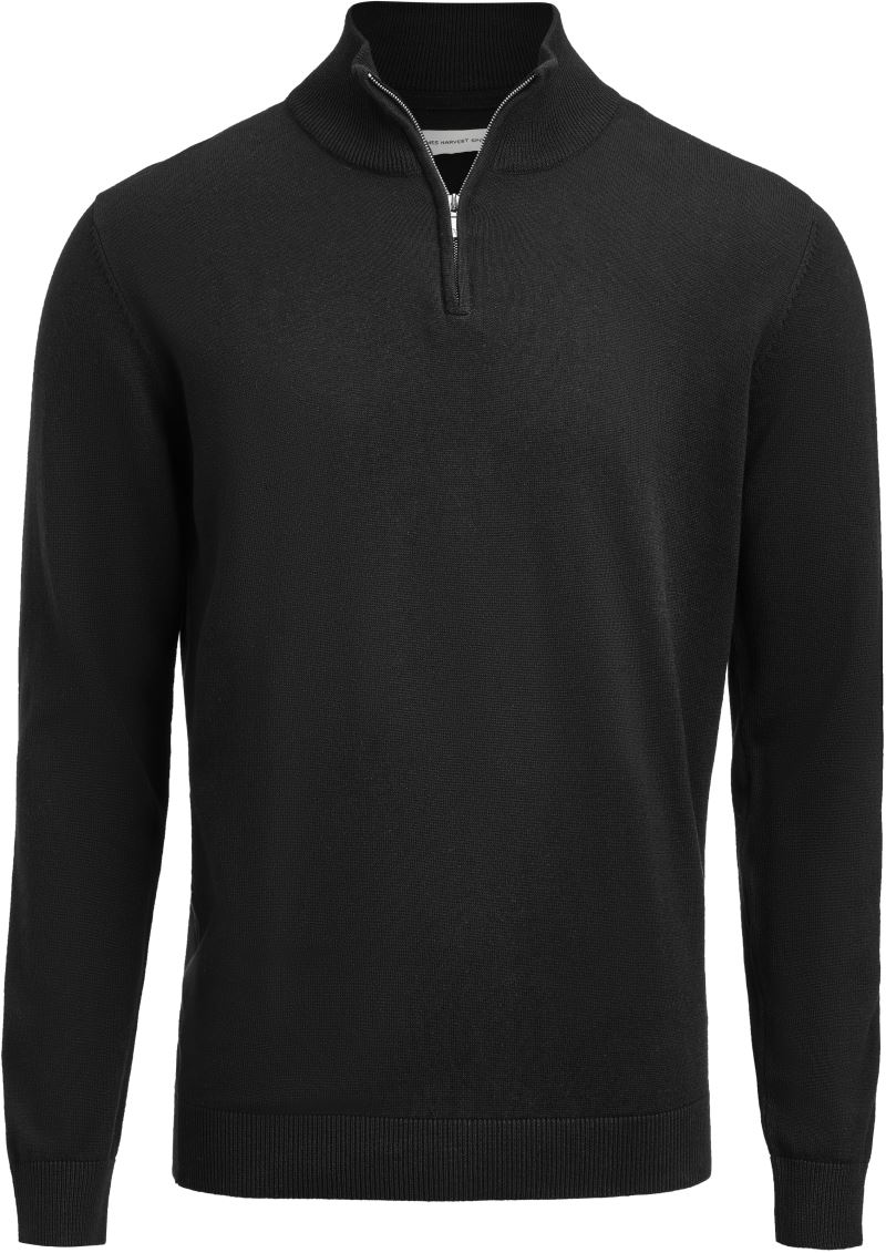 Unisex svetr s 1/4 zipem | James Harvest | Ashland Halfzip